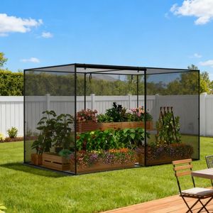 Rete da Giardino - Gabbie per Colture con 6 Picchetti per Proteggere le Piante del Giardino - Product Image 1