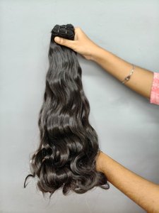 Extensions de cheveux brésiliens Remy de qualité supérieure, double trame, construction à la machine, frontaux et closures en dentelle, mèches douces et soyeuses - Product Image 2