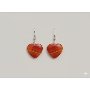 Boucles d'oreilles pendantes en bois de cornaline et corne plaquées rhodium - Bijoux artisanaux en gros de Jaipur, Inde - Product Image 1