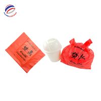 Rollo de Bolsas para Residuos Médicos de HDPE con Cierre de Seguridad, Certificación ISO, para Desechos Infecciosos y Biopeligrosos, Impresión en Huecograbado, para Hospitales, Nueva Era
