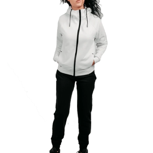 Nueva Llegada, Conjuntos Deportivos de Invierno con Capucha para Mujer, 2 Piezas, Marca Privada, 100% Algodón Transpirable, para Gimnasio y Fitness - Product Image 1