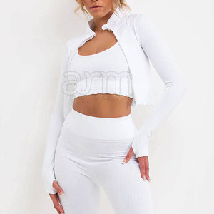 Conjunto de Yoga de 3 Piezas para Mujer de Alta Calidad, Superventas, Diseño Único - Product Image 5