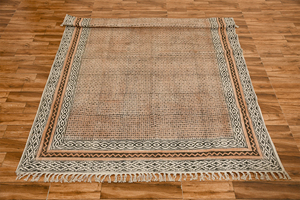 Tapis en coton naturel NYKO MART, tapis fait main lavable, décoration intérieure bohème, géométrique, écologique, antidérapant - Product Image 3