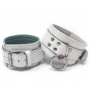 Sangle de cheville en cuir PU noir avec anneau en D et boucle à ardillon, pour le sport et le fitness, soutien de la jambe, douce, unisexe, compression, pour l'hiver - Product Image 2