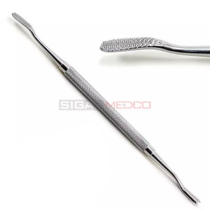 Premium Manual Double Ended Dental Bone File Knife Miller Cross Serrated Surgical Instrument German Stainless Steel Finishing - Product Image 4