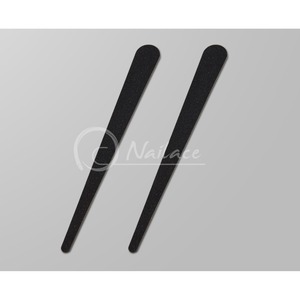Lime à ongles coréenne en bois, grain 80/100, forme goutte étroite, logo personnalisé OEM pour salon, vente en gros - Product Image 1