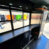 Remorque alimentaire de 16 pieds en acier inoxydable et fibre de verre, camion de restauration rapide pour hot-dogs, frites, hamburgers, tacos, nachos, résistant à la rouille, pour festivals et foires