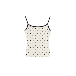 Women's White Tank <b>Top</b> with Custom <b>Patchwork</b> Scoop Neckline Casual Wear Cotton Sleeveless Front Logo Breathable Knitted Style - Product Image 4