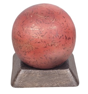 Sculpture en pierre en forme d'œuf, finition rouge, pour urne commémorative, style américain, décoration intérieure, pour crémation, 220 - Product Image 6