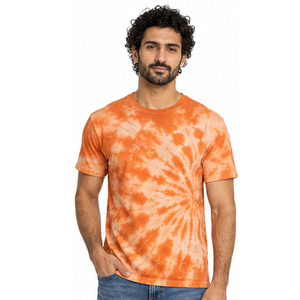 Camiseta Tie Dye para Hombre, 100% Algodón, Cuello Redondo, Manga Corta, Informal, para Uso Diario, Ropa Personalizada, Proveedor de Ropa al por Mayor - Product Image 1