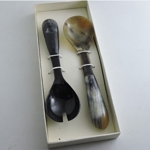 ช้อนทำจากเขาสัตว์ธรรมชาติ งานแฮนด์เมด คุณภาพสูง ขัดเงา สำหรับใช้ในครัว โรงแรม สินค้าใหม่ ขายจากโรงงาน ราคาดีที่สุด ชุดช้อนหรูหรา - Product Image 1