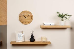 Wooden <b>Wall</b> <b>Clock</b> Cheap Price Elegant Home Decor <b>Clock</b> for Living Room <b>Bedroom</b> Office and Gift Purpose - Product Image 4