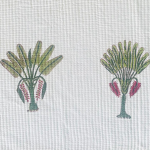 Hand Block Printed Quilted Cotton Table <b>Placemats</b> With Napkins Table Linens - Product Image 3