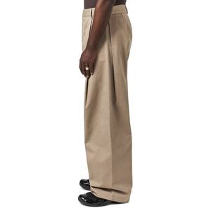 High Quality Custom Streetwear 100% Cotton Baggy Men's Wide Leg Sweatpants Manufacturer Working Khaki <b>Pants</b> Trousers for Men - Product Image 1