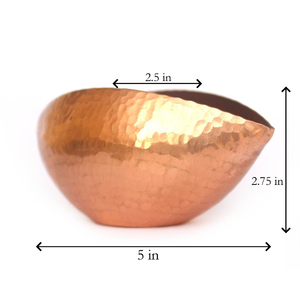 Cuenco de cobre martillado con acabado espejo, accesorio para velas, cuenco para servir, hecho de cobre puro al precio más bajo - Product Image 2