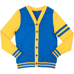 Suéter de lana acrílica con cuello en V personalizado FVSU Wildcats, cárdigan antiarrugas de manga larga, ropa griega tejida, oferta del fabricante - Product Image 1