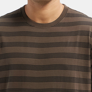 T-shirts décontractés pour hommes à manches courtes, 100 % coton, respirants, séchage rapide, anti-plis, colorés/blancs, col rond, vente en gros - Product Image 5