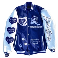Blouson universitaire unisexe personnalisé en laine avec broderies chenille, style Letterman, réversible et respirant