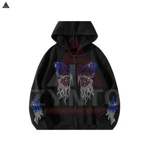 Sweat-shirts à strass pour hommes, séchage rapide, respirants, meilleure fabrication, vêtements basiques pour hommes, sweat-shirts à strass en coton mélangé pour la vente en ligne - Product Image 4