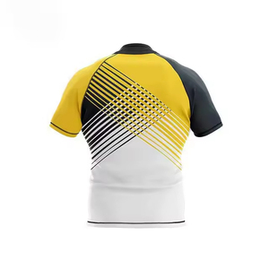 Vente d'usine : Maillots de rugby personnalisés respirants 100 % polyester, impression numérique sur le devant, unisexe, style rétro américain - Product Image 2