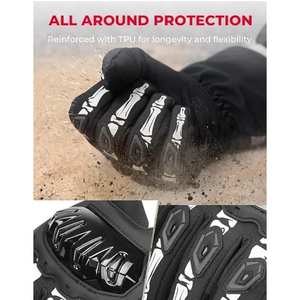 Guantes de invierno para motocicleta, guantes cálidos impermeables para montar en motocicleta con pantalla táctil, adecuados para competición de motociclismo - Product Image 4