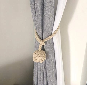 Rope <b>Curtain</b> Ticback Ordinary <b>Curtains</b> TracksRope Tieback <b>Wooden</b> <b>Bead</b> Ball <b>Curtain</b> Holder - Product Image 3
