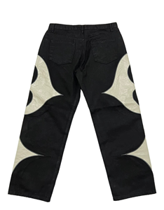 Nueva Moda Casual de Invierno y Otoño, Pantalones Vaqueros Rectos de Mezclilla para Hombre, Personalizables, Color Sólido/Estampado, Algodón de Secado Rápido - Product Image 4