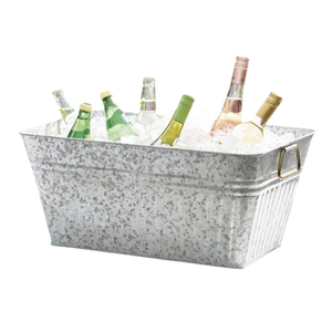 Cubo de metal para vino con asa lateral, enfriador de bebidas clásico de metal, enfriador de vino de metal en oferta - Product Image 3