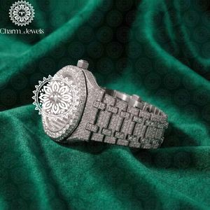 Charm_Jewels Luxury Tonneau Stainless Steel <b>Watch</b> 38mm Analog Quartz Sapphire Crystal Unisex Folding Clasp - Product Image 2