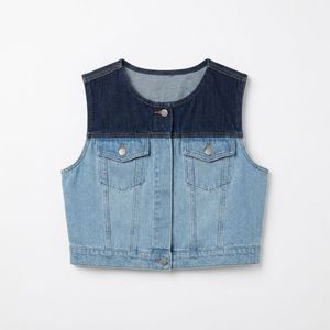   Veste en jean noire pour femmes, en coton, fabrication en gros sous marque privée pour les boutiques américaines - Product Image 3