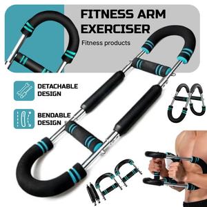 Barra de resistencia ajustable Yagud Power Twister para entrenamiento de brazos, pecho y hombros, equipo de fitness para ejercicios en casa. - Product Image 1
