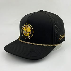 Gorra de Béisbol Deportiva Impermeable de 5 Paneles, Gorras de Golf Transpirables con Logotipo de Goma, Fabricante Vietnamita OEM - Product Image 4