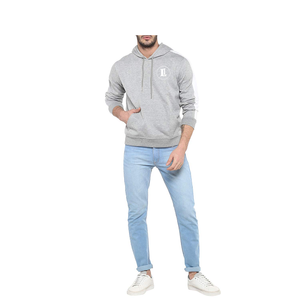 Sweat à capuche d'hiver américain personnalisé avec logo OEM pour hommes et femmes, grandes tailles, en coton tricoté avec empiècements latéraux en coton - Product Image 4