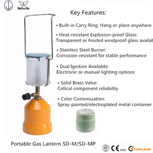 Vendita in fabbrica lampada a <span class=keywords><strong>Gas</strong></span> portatile di alta qualità lampada da campeggio 200c. P. Lavorare con bombola a <span class=keywords><strong>Gas</strong></span> piatta prodotta come CE EN521 - Product Image 2