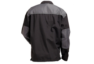 Combinaison de travail en coton pour hommes, résistante à l'abrasion, noire et grise, uniforme - Product Image 5
