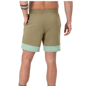 Men's Solid Color Bermuda <b>Shorts</b> Mid Waist Elastic Quick Dry With Pockets Casual Style - Product Image 4