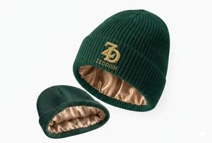 Classic Unisex Premium Soft Knit Winter <b>Beanie</b> Solid Casual 100% <b>Wool</b> Cozy Luxury Customized High Quality - Product Image 1