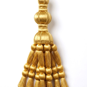 Frange à pampilles dorée faite à la main, légère, avec fils dorés, pour vêtements, ornements d'église et rideaux - Product Image 5