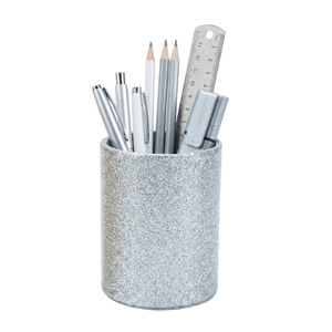 Portaplumas de Cuero PU Brillante con Logotipo Personalizado, Organizador de Escritorio para Suministros de Oficina y Escolares - Product Image 2