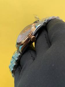 BOJ Plain R.O.L.E.X.63 36mm Two Tone Stainless Steel Mechanical Automatic Analog Wrist <b>Watch</b> For Women At Low Price Hot Sale - Product Image 2