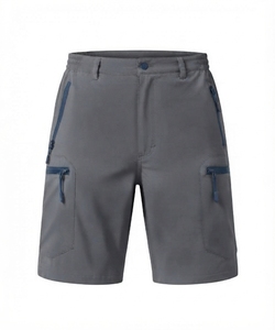Pantalones Cortos Deportivos para Hombre, Largos hasta la Rodilla, Sólidos, con Cierre de Cremallera y Bolsillos con Cremallera, Cintura Media, Alta Calidad, para Verano, Personalizables - Product Image 5