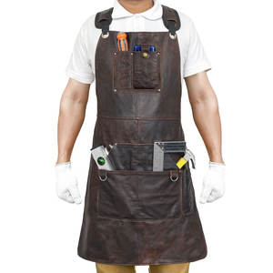 Delantal de Cuero Antiarrugas de Alta Calidad, Nuevo Delantal de Chef Profesional para Cocina, Delantal de Cuero Personalizado - Product Image 3