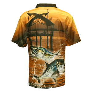 Chemise de pêche personnalisable à manches longues en polyester à séchage rapide avec protection UV et col boutonné - Grandes tailles disponibles - Product Image 5