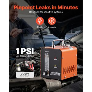 Détecteur de fuite de fumée automobile 12V DC, testeur de diagnostic EVAP sous vide avec pompe à air intégrée et débitmètre 1 PSI - Product Image 2