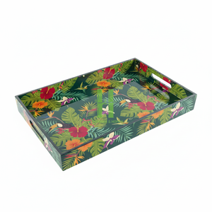 Bandeja de Servir Bohemia de Bambú Ecológico de Vietnam, Acabado Mate y Brillante, Alta Calidad, Precio Directo de Fábrica, OEM, Diseño Festoneado para Bar - Product Image 3