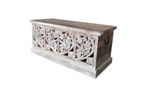 Unique Design Vintage Style Storage Trunk <b>Box</b> with <b>Strong</b> Wooden Build for Bedroom Living Room Travel Storage Available For Sale - Product Image 3