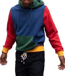 Sudadera con capucha para hombre, de tres tonos, gruesa, cálida, con forro de sherpa, informal, a la moda, para uso diario. - Product Image 4