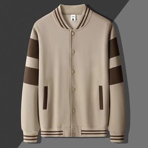 Chaqueta Universitaria de Béisbol Letterman de Primera Calidad, Chaqueta Bomber Varsity Blanca y Negra con Mangas de Cuero Genuino para Hombre y Mujer - Product Image 3