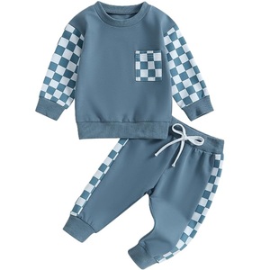 Survêtement bébé 100% coton, 160 g/m², tricoté, couleur unie, coloré, col rond, col en V imprimé, décontracté, fournisseur du Bangladesh. - Product Image 3