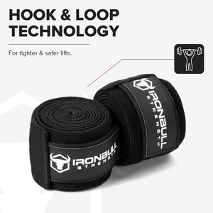 Bandes de compression élastiques robustes pour genoux, soutien pour la musculation, les squats, les soulevés de terre, l'haltérophilie, équipement de gym, entraînement, soutien des genoux - Product Image 3